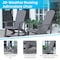 Flash Furniture Gray Adirondack Rockers - Teal Cushions, 2PK 2-JJ-C14705-CSNTL-GY-GG - alternate 5